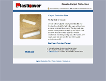 Tablet Screenshot of ca.plasticover.com